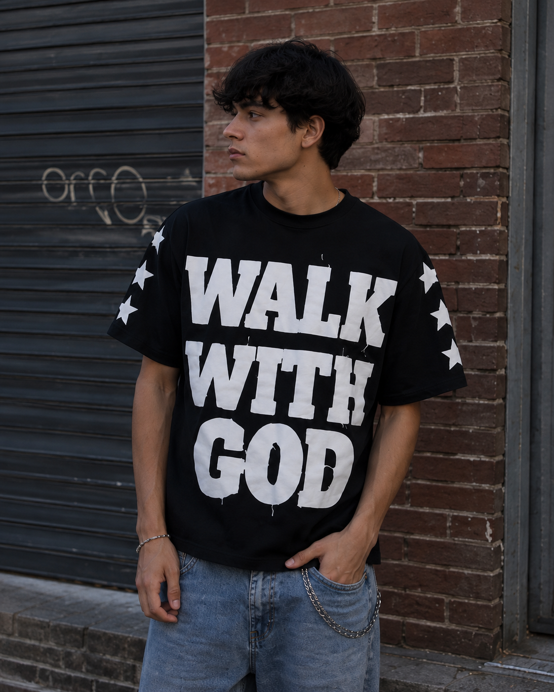 Walk with t-shirt Black